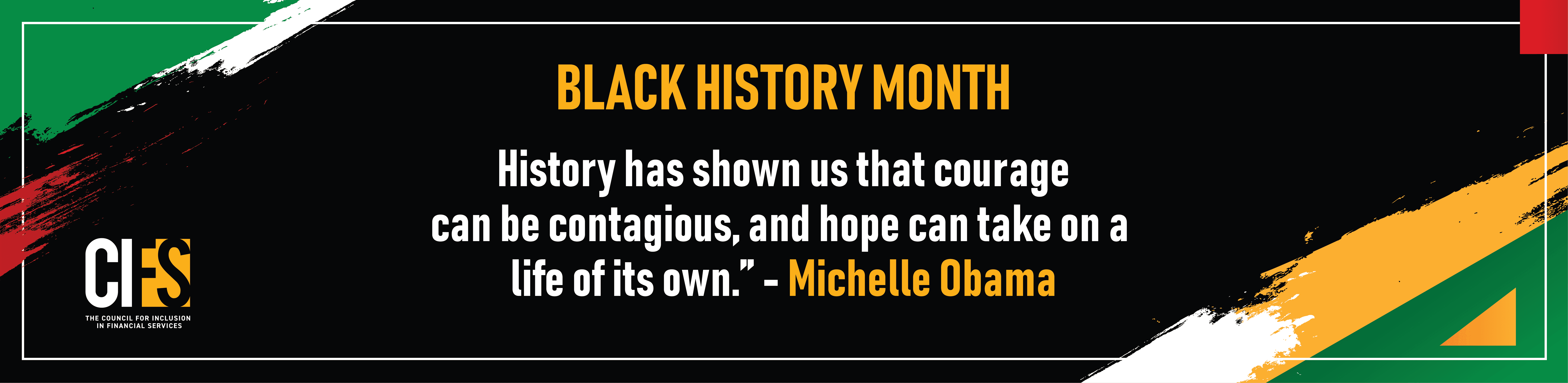 black history month quote from Michelle Obama